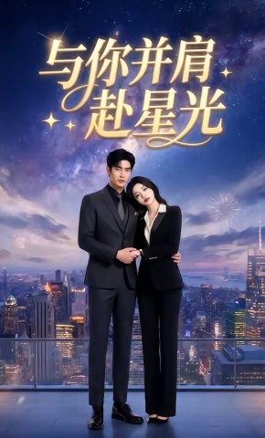 短剧《与你并肩赴星光》海报