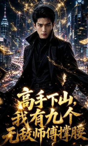 短剧《高手下山，我有九个无敌师傅撑腰》海报