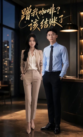 短剧《蹭我咖啡？该结账了》海报