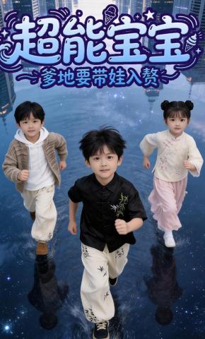 短剧《超能宝宝，爹地要带娃入赘》海报