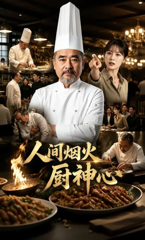 短剧《人间烟火厨神心》海报
