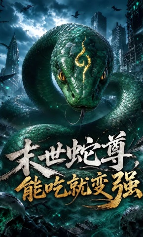 短剧《末世蛇尊，能吃就变强》海报