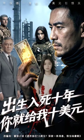 短剧《出生入死十年，你就给我十美元》海报
