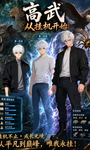 短剧《高武从挂机开始》海报
