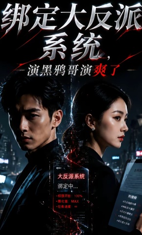 短剧《绑定大反派系统，演黑鸦哥演爽了》海报