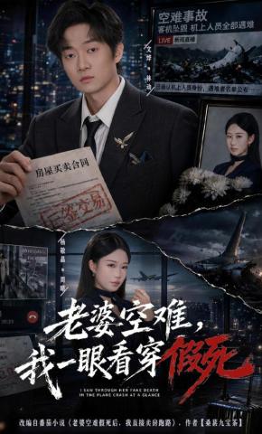 短剧《老婆空难，我一眼看穿假死》海报