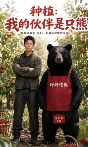 短剧《种植：我的伙伴是只熊》海报