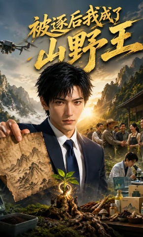 短剧《被逐后我成了山野王》海报