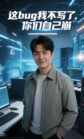 短剧《这bug我不写了，你们自己崩》海报