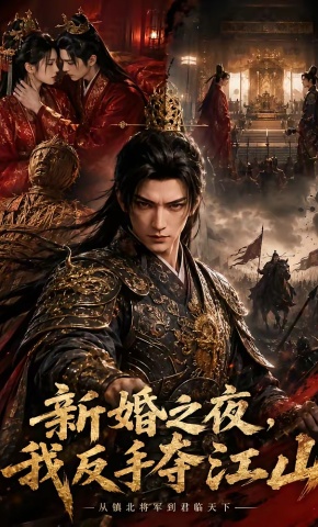 短剧《新婚之夜，我反手夺江山》海报