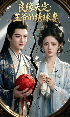 短剧《良缘天定：王爷的绣球妻》海报