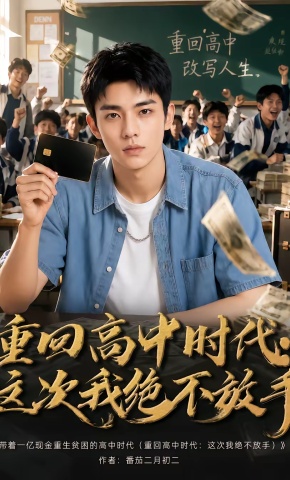 短剧《重回高中时代：这次我绝不放手》海报