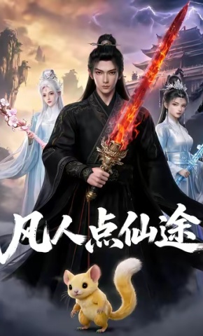 短剧《凡人点仙途》海报