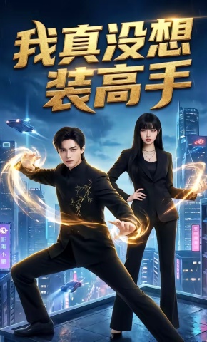 短剧《我真没想装高手》海报