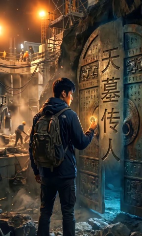 短剧《天墓传人》海报