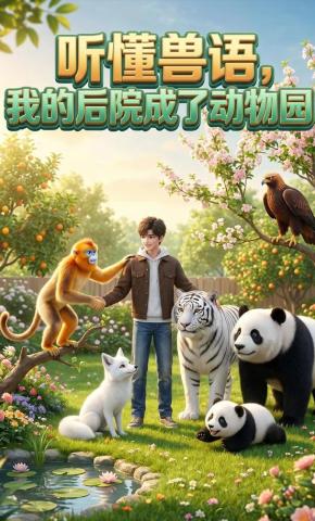 短剧《听懂兽语，我的后院成了动物园》海报
