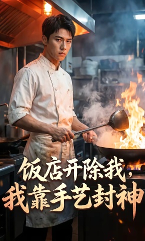 短剧《饭店开除我，我靠手艺封神》海报