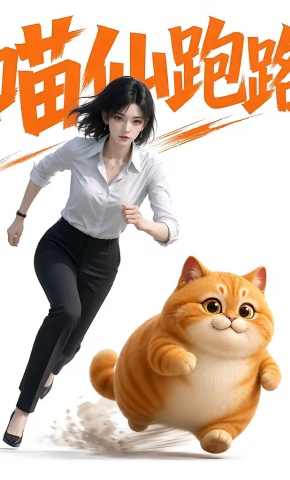 短剧《喵仙跑路》海报