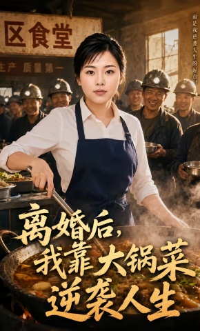 短剧《离婚后，我靠大锅菜逆袭人生》海报