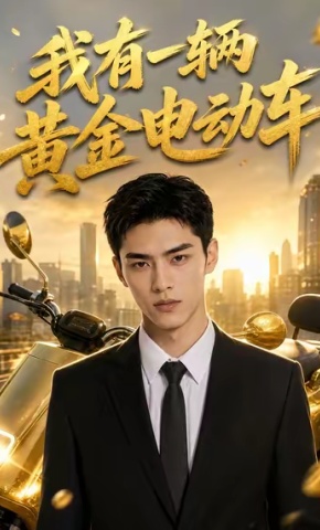 短剧我有一辆黄金电动车海报