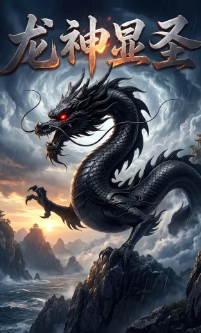 短剧《龙神显圣》海报