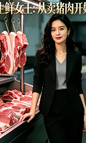 短剧《生鲜女王：从卖猪肉开始》海报