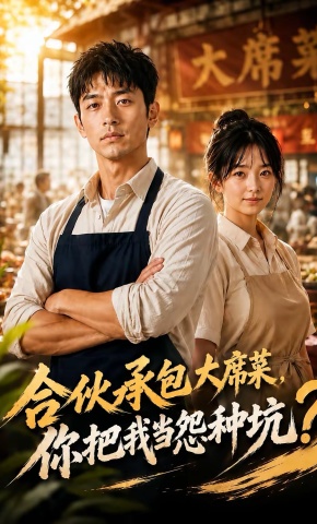 短剧《合伙承包大席菜，你把我当怨种坑》海报