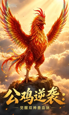 短剧《公鸡逆袭：觉醒双神兽血脉》海报