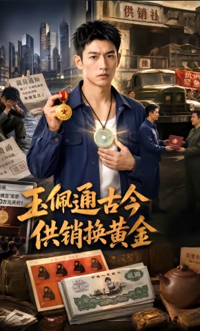 短剧《玉佩通古今，供销换黄金》海报