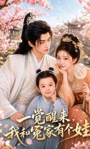 短剧《一觉醒来，我和冤家有个娃》海报