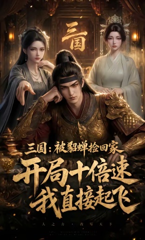 短剧《三国：被貂蝉捡回家，开局十倍速我直接起飞》海报