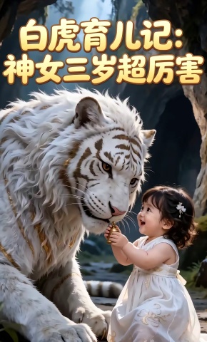 短剧《白虎育儿记：神女三岁超厉害》海报