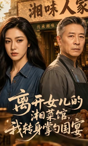 短剧《离开女儿的湘菜馆，我转身掌勺国宴》海报