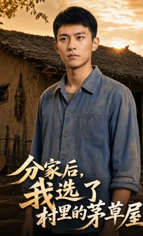 短剧《分家后，我选了村里的茅草屋》海报