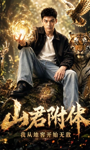 短剧《山君附体，我从地窖开始无敌》海报