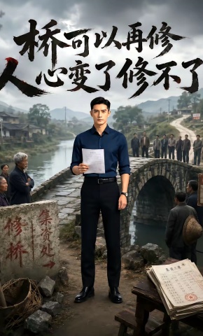 短剧《桥可以再修，人心变了修不了》海报
