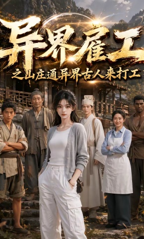 短剧《异界雇工之山庄通异界古人来打工》海报