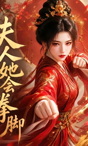 短剧《夫人她会拳脚》海报