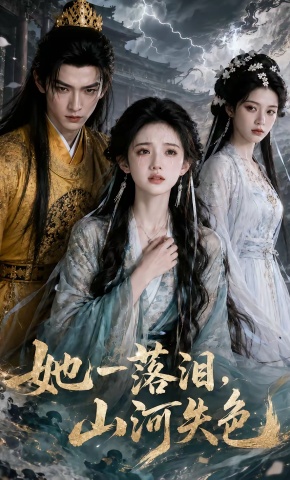 短剧《她一落泪，山河失色》海报