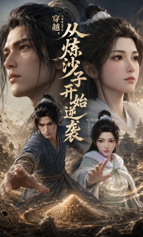 短剧《穿越，从炼沙子开始逆袭》海报