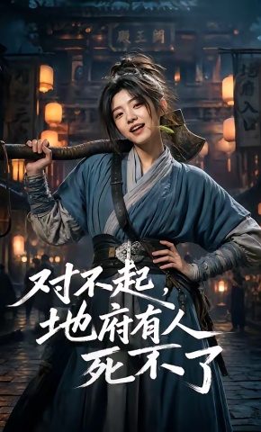 短剧《对不起，地府有人，死不了！》海报