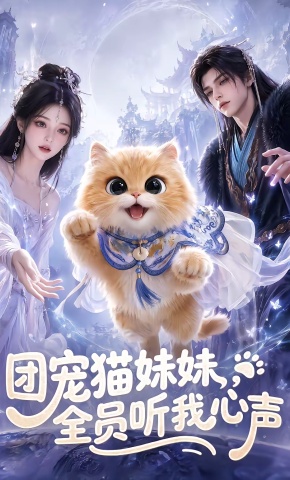 短剧《团宠猫妹妹，全员听我心声》海报