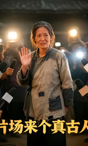 短剧《片场来个真古人》海报