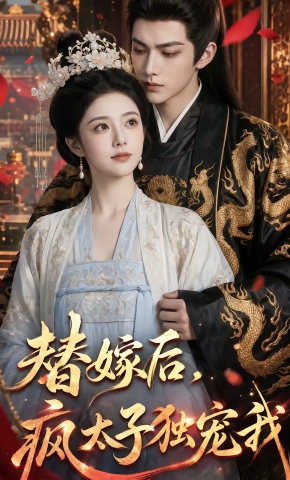 短剧《替嫁后，疯太子独宠我》海报