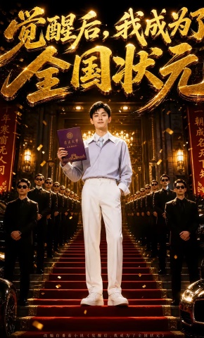 短剧《觉醒后，我成为了全国状元》海报