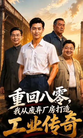 短剧《重回八零，我从废弃厂房打造工业传奇》海报