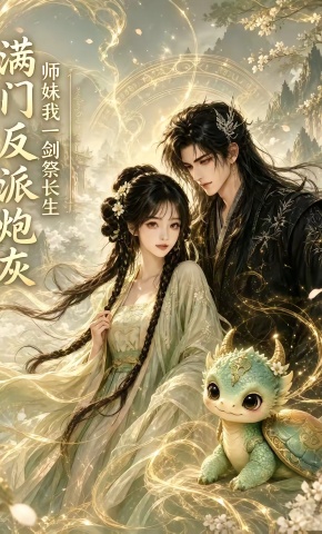 短剧《满门反派炮灰，师妹我一剑祭长生》海报