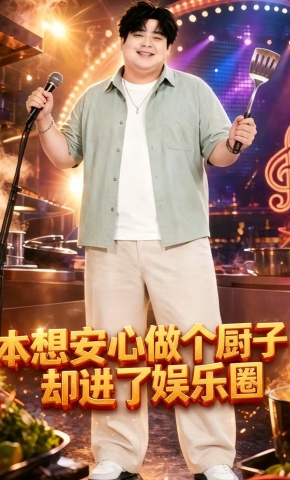 短剧《本想安心做个厨子，却进了娱乐圈》海报