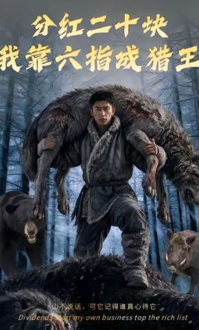 短剧《分红二十块，我靠六指成猎王》海报