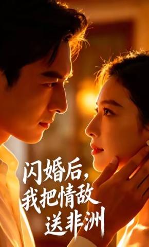 短剧《闪婚后，我把情敌送非洲》海报